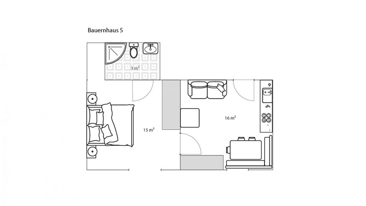 Raumplan Bauernhaus 5 Raumplan Bauernhaus 5